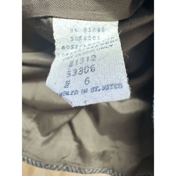 Sweet Suit Woman Jacket Blazer Petite Size 6 Vintage Shoulder Pads Vintage Brown - Picture 3 of 6